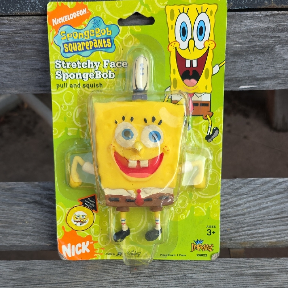 Nickelodeon SpongeBob Stretchy Toy with Yellow and Red Accents
